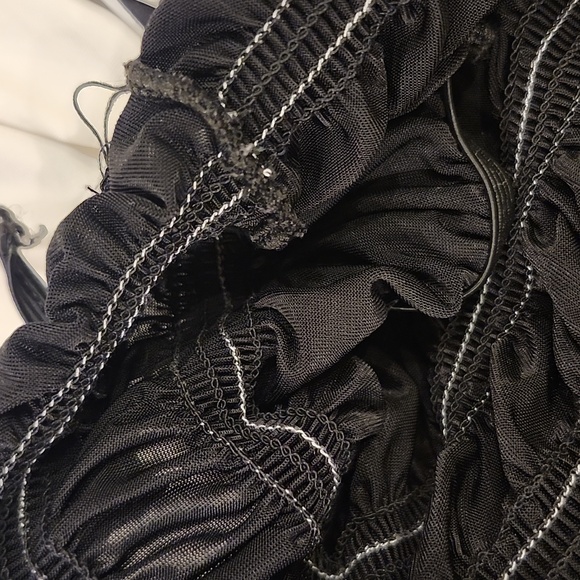 Whimsical Boho Asymmetrical Strapless Maxi Dress Fairycore Alternative - Picture 6 of 6